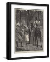 The Nile Expedition, a Doubtful Character in Camp at Assouan-Richard Caton Woodville II-Framed Giclee Print
