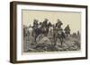 The Nile Expedition, an Alarm in the Desert, Advanced Guard Called Back to the Main Body-Richard Caton Woodville II-Framed Giclee Print