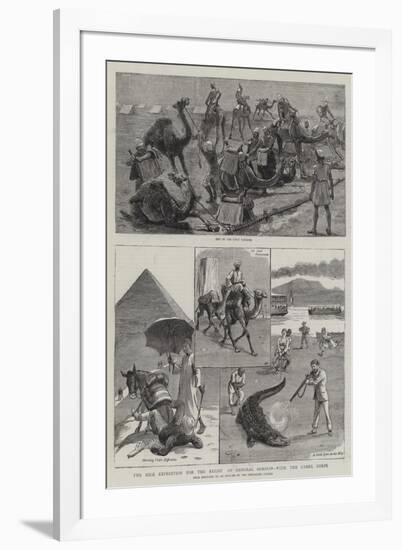 The Nile Expedition for the Relief of General Gordon, with the Camel Corps-William Ralston-Framed Giclee Print