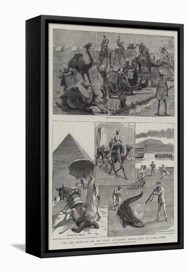 The Nile Expedition for the Relief of General Gordon, with the Camel Corps-William Ralston-Framed Stretched Canvas