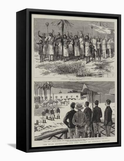 The Nile Expedition for the Relief of General Gordon-Frederic Villiers-Framed Stretched Canvas