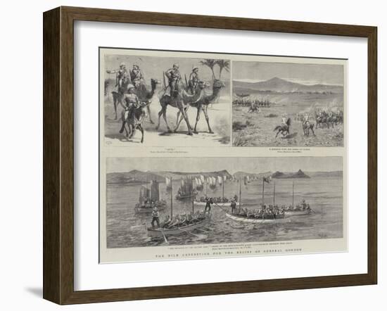 The Nile Expedition for the Relief of General Gordon-Charles Edwin Fripp-Framed Giclee Print