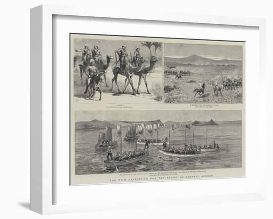 The Nile Expedition for the Relief of General Gordon-Charles Edwin Fripp-Framed Giclee Print