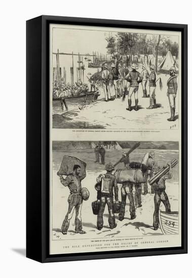 The Nile Expedition for the Relief of General Gordon-Frederic Villiers-Framed Stretched Canvas