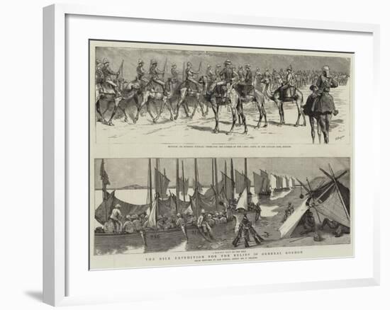 The Nile Expedition for the Relief of General Gordon-Frederic Villiers-Framed Giclee Print
