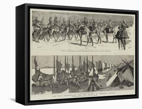 The Nile Expedition for the Relief of General Gordon-Frederic Villiers-Framed Stretched Canvas