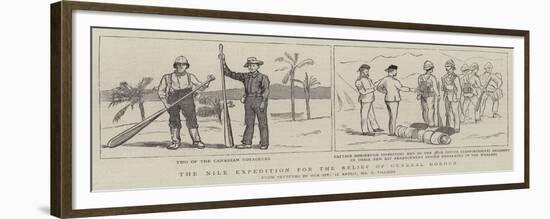 The Nile Expedition for the Relief of General Gordon-Frederic Villiers-Framed Premium Giclee Print