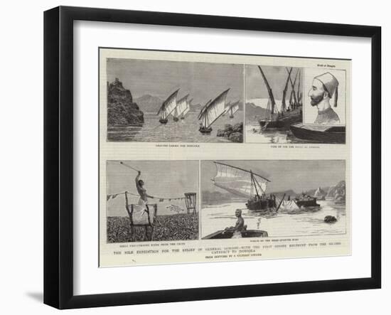 The Nile Expedition for the Relief of General Gordon-null-Framed Giclee Print