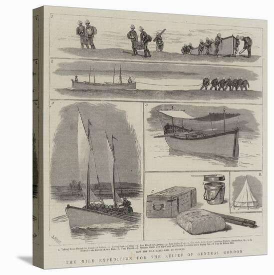 The Nile Expedition for the Relief of General Gordon-Joseph Nash-Stretched Canvas