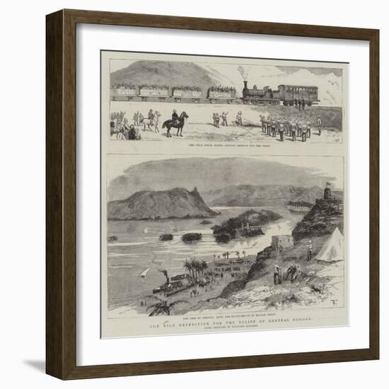 The Nile Expedition for the Relief of General Gordon-null-Framed Giclee Print