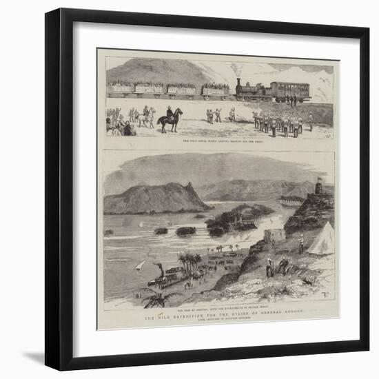 The Nile Expedition for the Relief of General Gordon-null-Framed Giclee Print