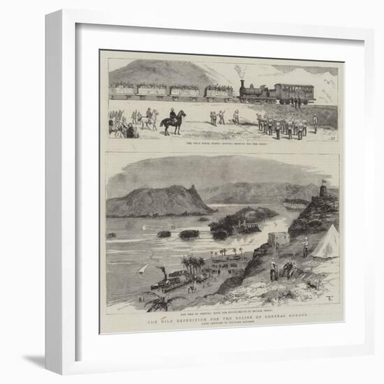 The Nile Expedition for the Relief of General Gordon-null-Framed Giclee Print