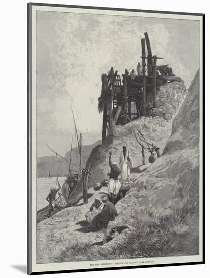 The Nile Expedition, Sakiyeh and Shadouf, Near Korosko-Charles Auguste Loye-Mounted Giclee Print