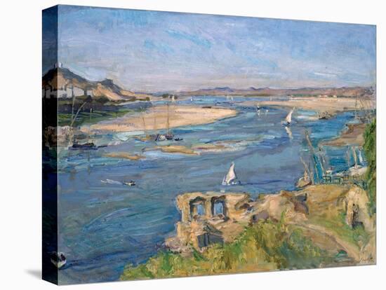 The Nile Near Aswan, 1914-Max Slevogt-Stretched Canvas