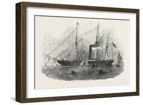 The Nile Screw Steamship Wrecked Off Godrevy Point 1854-null-Framed Giclee Print