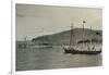 'The Nimrod Passing H.M.S. Powerful,...in Lyttelton Harbour', 1 January 1908, (1909)-Unknown-Framed Photographic Print