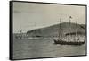 'The Nimrod Passing H.M.S. Powerful,...in Lyttelton Harbour', 1 January 1908, (1909)-Unknown-Framed Stretched Canvas