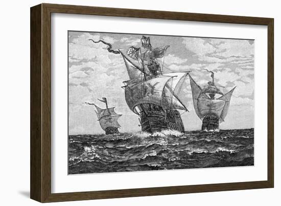 The Nina, Pinta, and Santa Maria-null-Framed Giclee Print