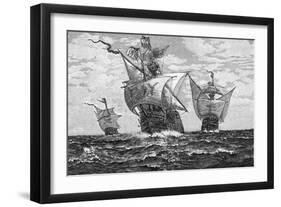 The Nina, Pinta, and Santa Maria-null-Framed Giclee Print