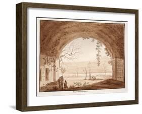 The Ninfeo Bergantino, 1833-Agostino Tofanelli-Framed Giclee Print