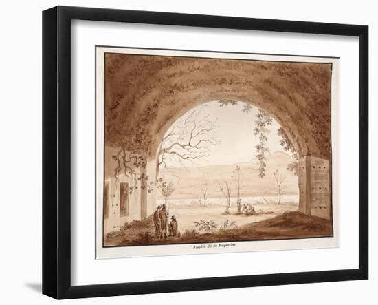 The Ninfeo Bergantino, 1833-Agostino Tofanelli-Framed Giclee Print