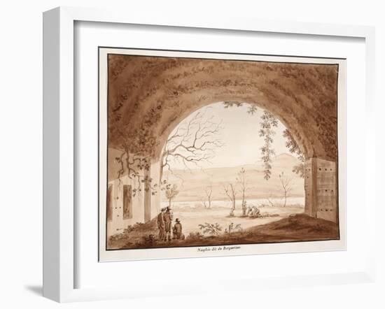 The Ninfeo Bergantino, 1833-Agostino Tofanelli-Framed Giclee Print