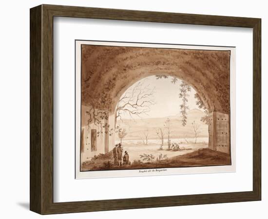 The Ninfeo Bergantino, 1833-Agostino Tofanelli-Framed Giclee Print