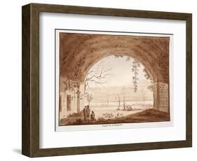 The Ninfeo Bergantino, 1833-Agostino Tofanelli-Framed Giclee Print