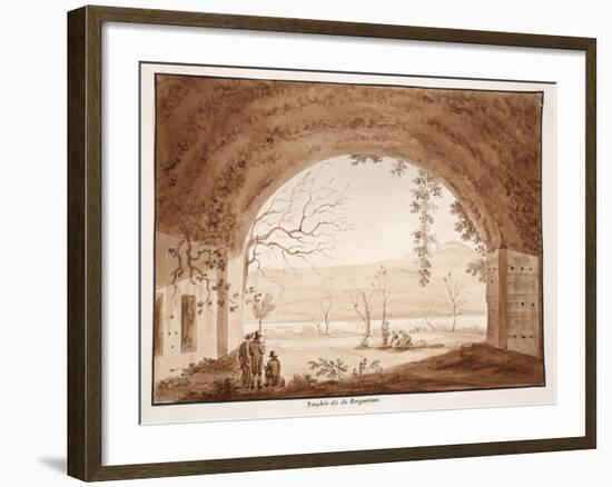 The Ninfeo Bergantino, 1833-Agostino Tofanelli-Framed Giclee Print