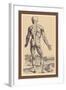 The Ninth Plate of the Muscles-Andreas Vesalius-Framed Art Print