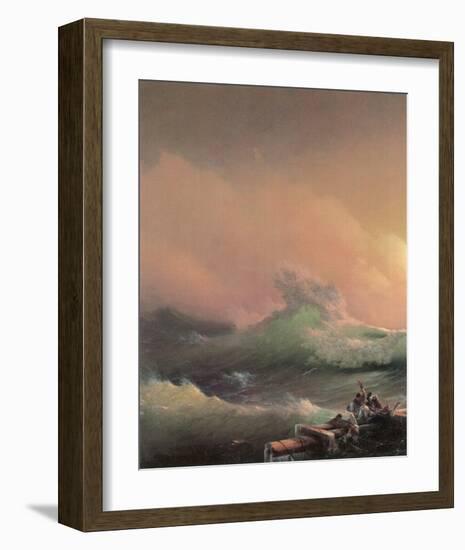 The Ninth Wave (left detail)-Iwan Konstantinowitsch Aiwasowskij-Framed Premium Giclee Print