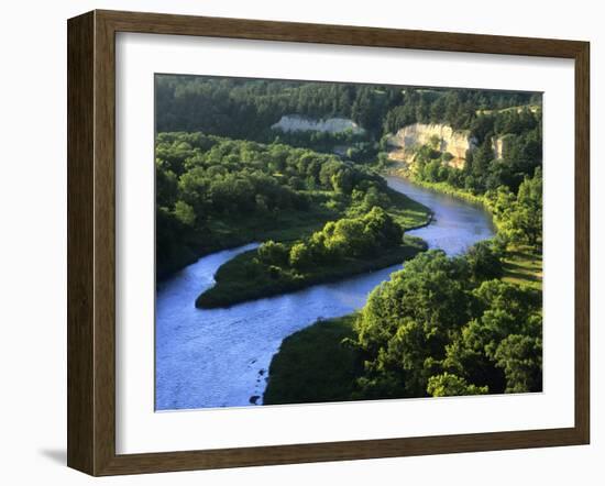 The Niobrara River Near Valentine, Nebraska, USA-Chuck Haney-Framed Photographic Print