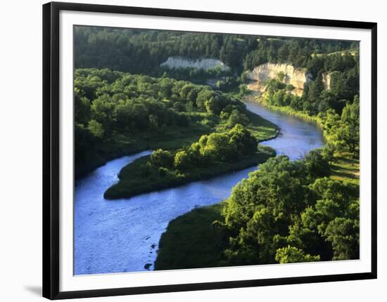 The Niobrara River Near Valentine, Nebraska, USA-Chuck Haney-Framed Photographic Print