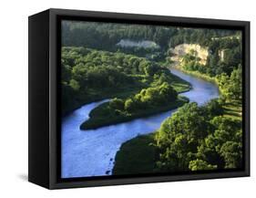 The Niobrara River Near Valentine, Nebraska, USA-Chuck Haney-Framed Stretched Canvas