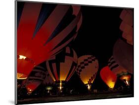 The Nite Glow at the Annual Walla Walla Hot Air Balloon Stampede, Washington, USA-William Sutton-Mounted Photographic Print