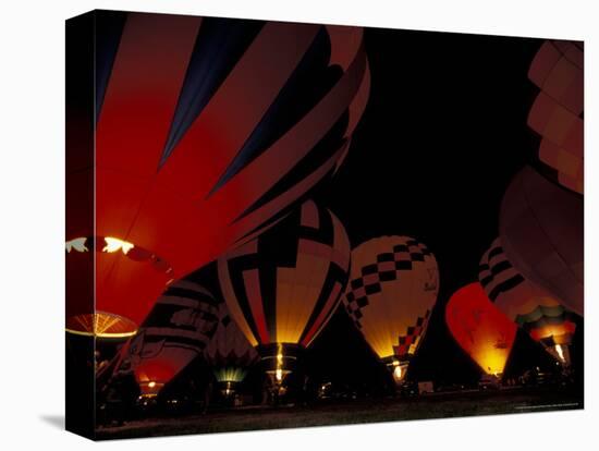 The Nite Glow at the Annual Walla Walla Hot Air Balloon Stampede, Washington, USA-William Sutton-Stretched Canvas