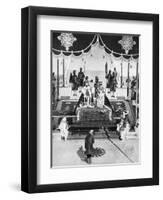 The Nizam of Hyderabad Pays Hommage at the Delhi Durbar, 1911-null-Framed Premium Giclee Print