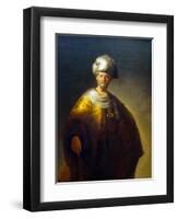 The Noble Slav, Man in an Oriental Costume-Rembrandt van Rijn-Framed Art Print