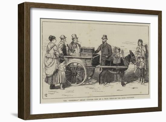 The Nobleman Organ Grinder Now on a Tour Through the Irish Provinces-Alfred Chantrey Corbould-Framed Giclee Print