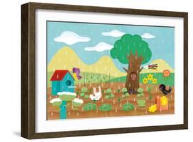 The Noisy Garden - Humpty Dumpty-Sheree Boyd-Framed Giclee Print