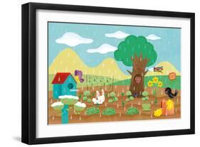 The Noisy Garden - Humpty Dumpty-Sheree Boyd-Framed Giclee Print