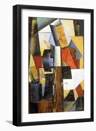 The Nonstop Station. Kuntsevo, 1913-Kazimir Malevich-Framed Giclee Print