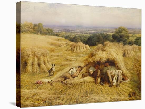 The Noonday Rest-John Linnell-Stretched Canvas
