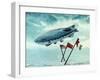 The Norge Airship-English School-Framed Giclee Print