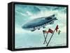 The Norge Airship-English School-Framed Stretched Canvas