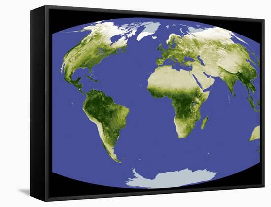 The Normalized Difference Vegetation Index-Stocktrek Images-Framed Stretched Canvas