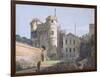 The Norman Gate and Deputy Governor's House (Gouache over Graphite on Paper)-Paul Sandby-Framed Giclee Print