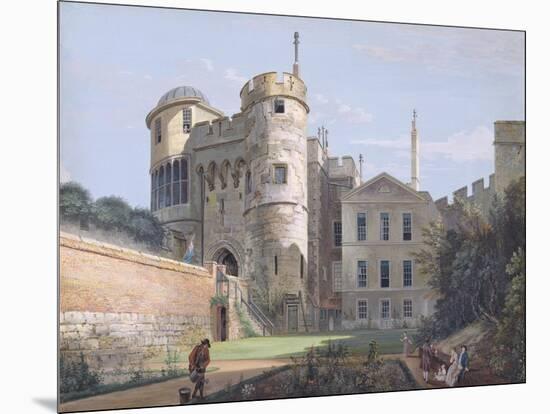 The Norman Gate and Deputy Governor's House (Gouache over Graphite on Paper)-Paul Sandby-Mounted Giclee Print