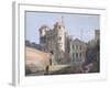 The Norman Gate and Deputy Governor's House (Gouache over Graphite on Paper)-Paul Sandby-Framed Giclee Print