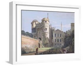 The Norman Gate and Deputy Governor's House (Gouache over Graphite on Paper)-Paul Sandby-Framed Giclee Print